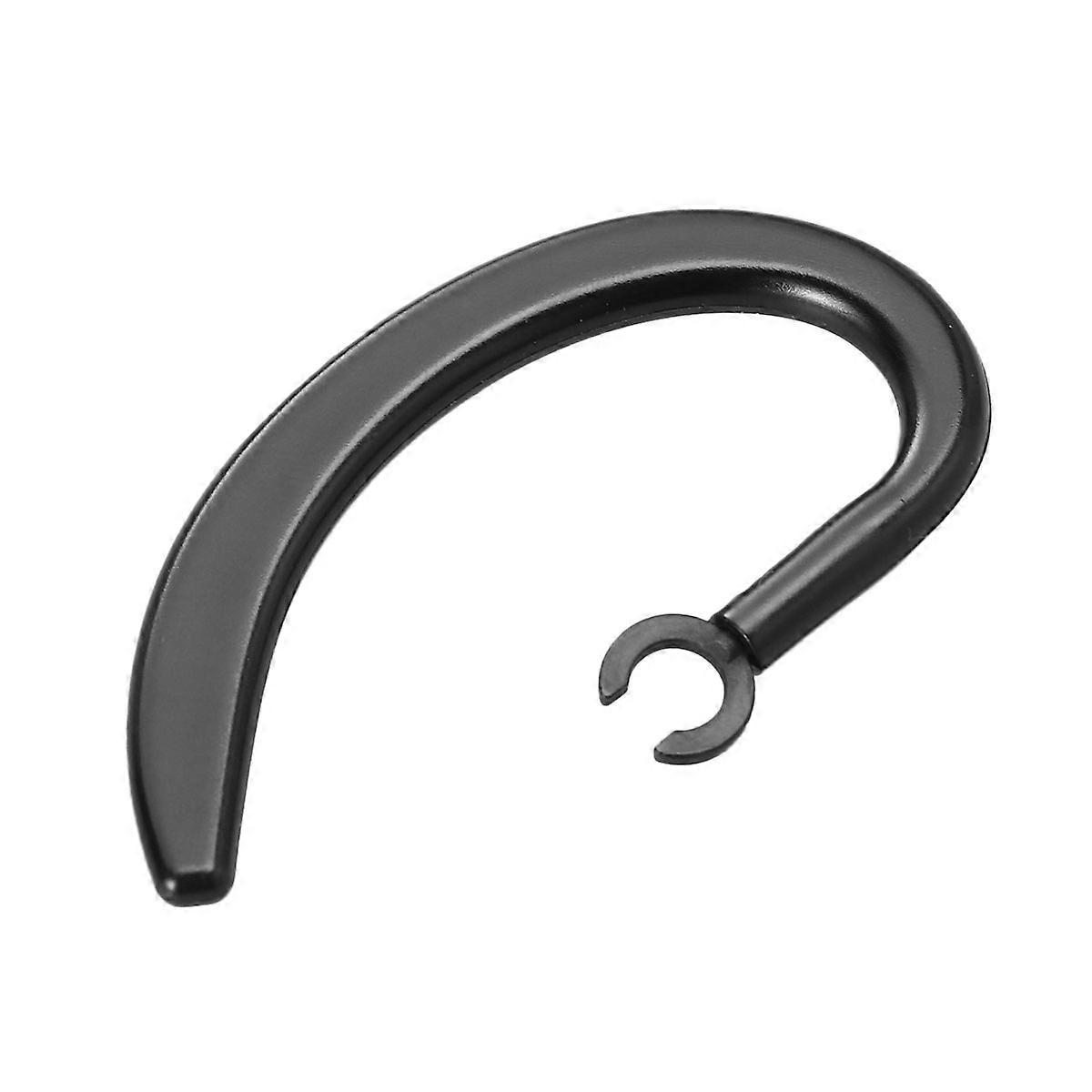 12PCS Set Headset Rubber Ear Hanging Rotating Telescopic Hooks Black