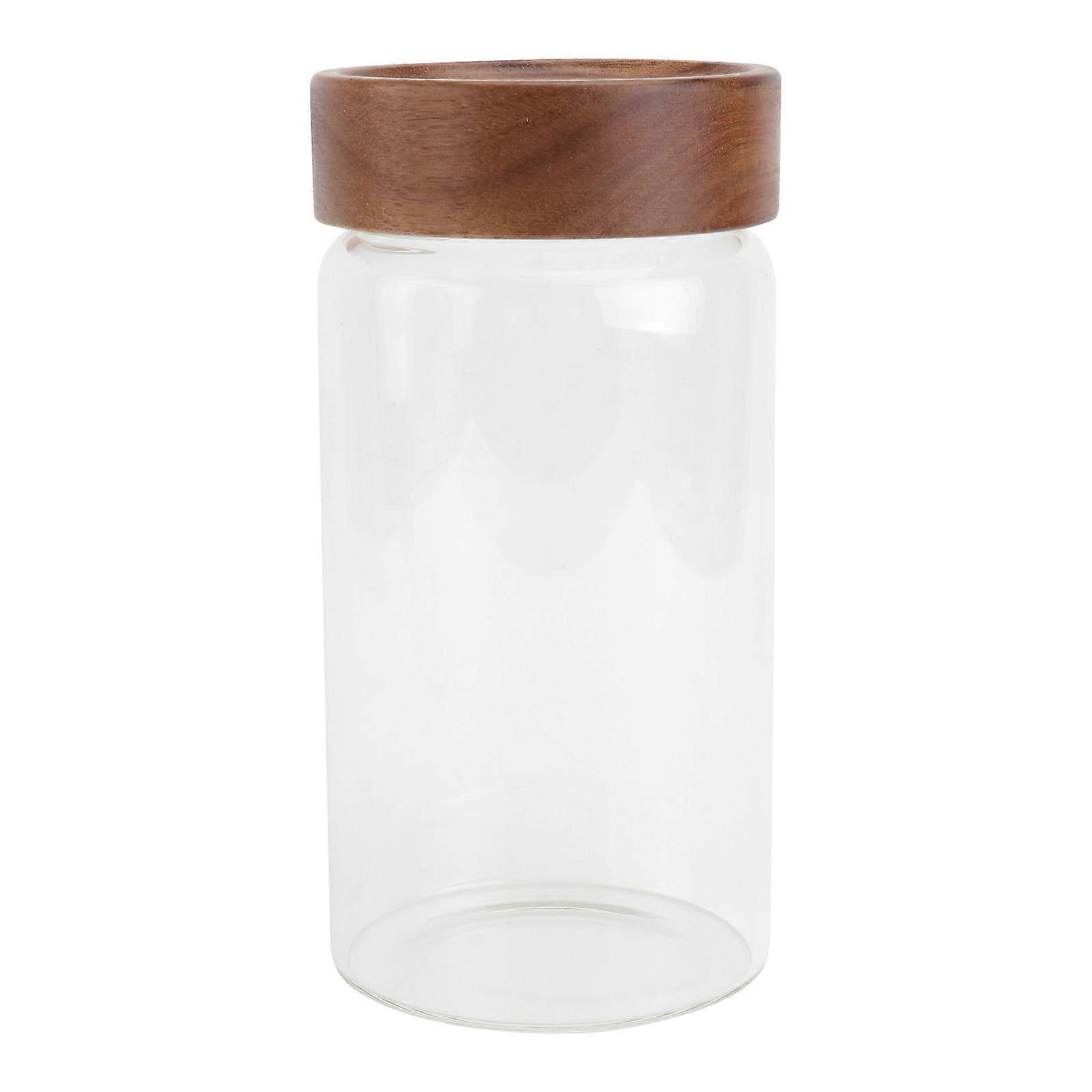 Coffee Glass Tea Canister Kitchen Storage Jar Sealed Snack Container for 1PC