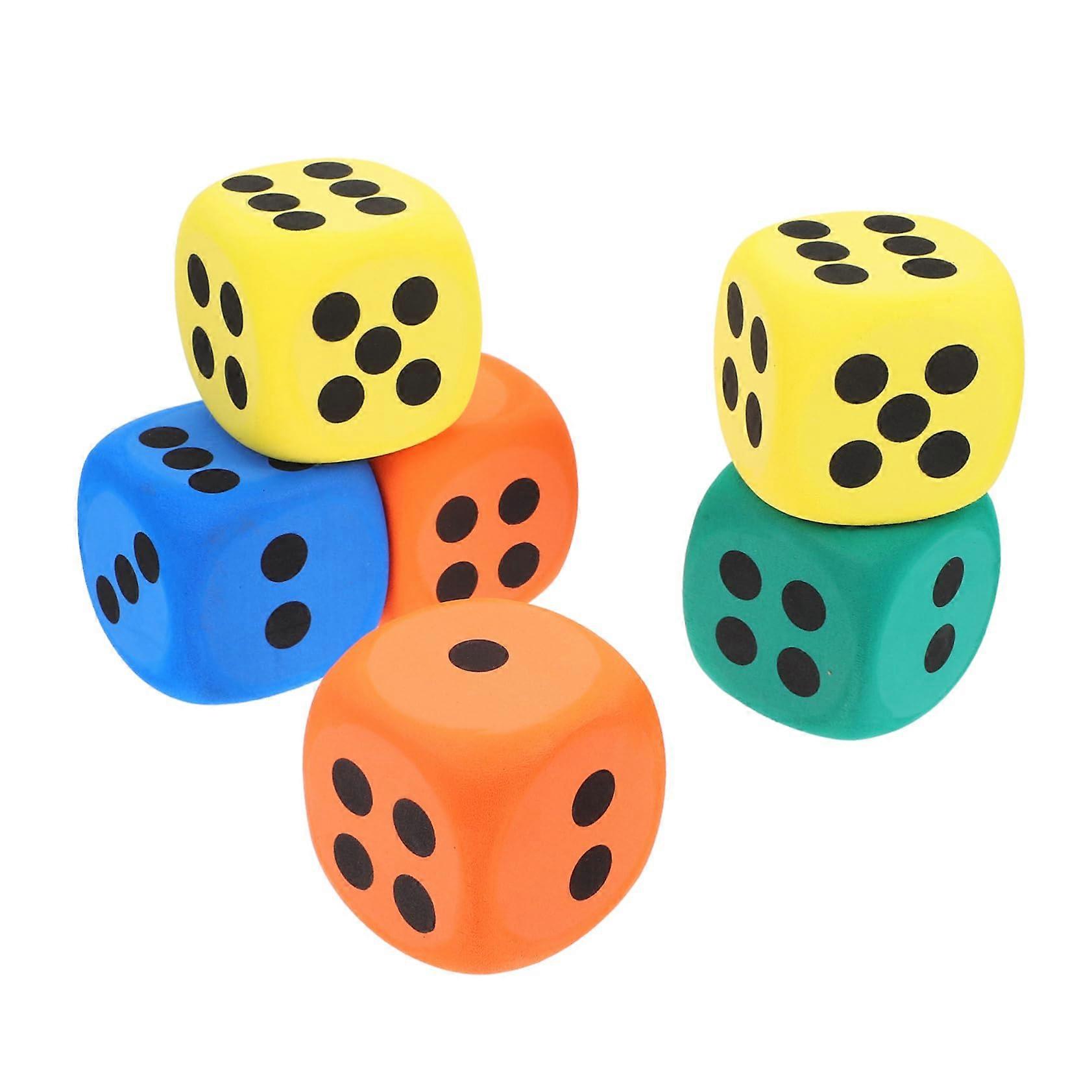 6 large foam cubes made of EVA for boys and girls, colorful cubes for learning games, party events, and classroom activities, safe and carefree play.
