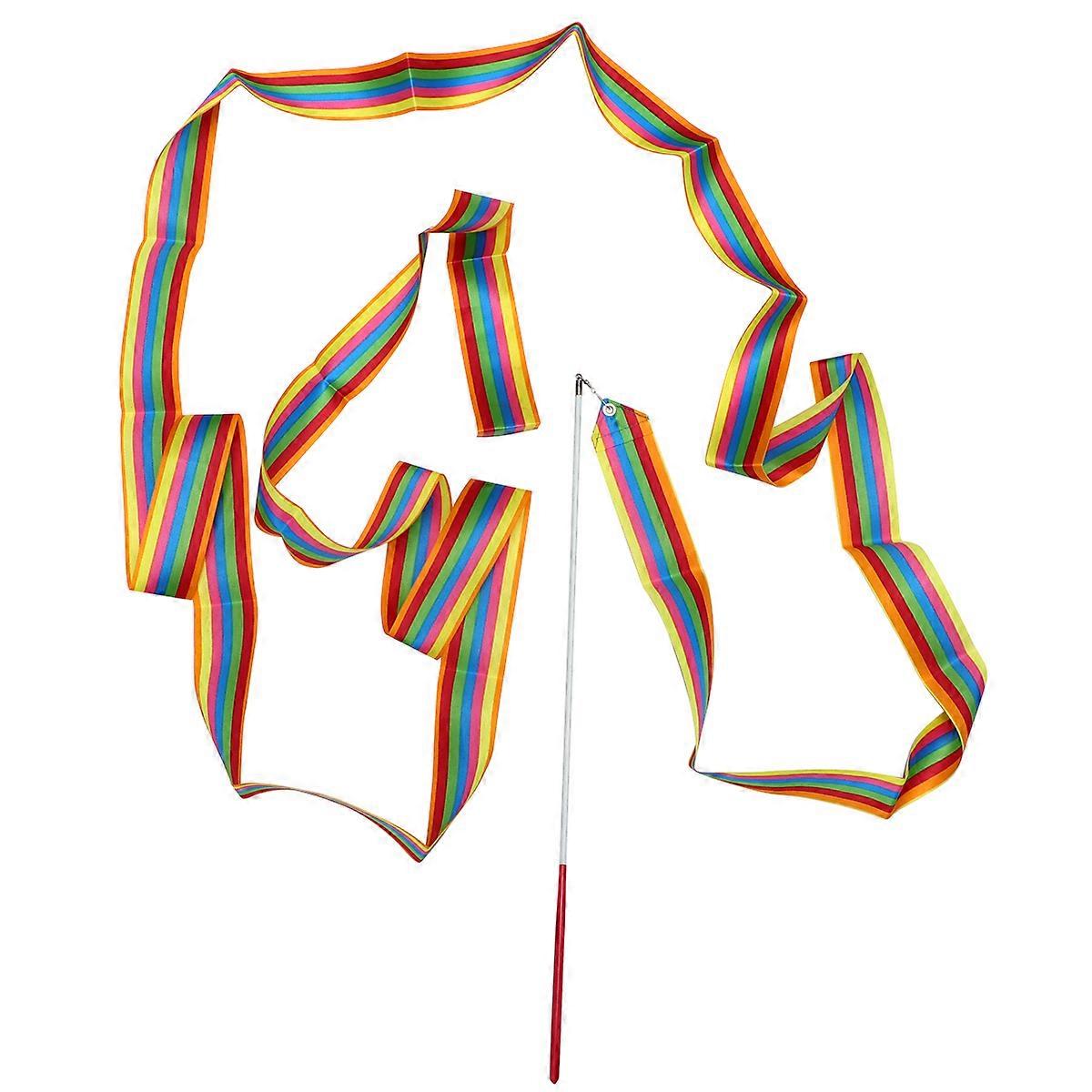Colorful Dancing Streamers for Kids Made of Nylon with Iron Base Ideal for Gymnastics and Dance 4m