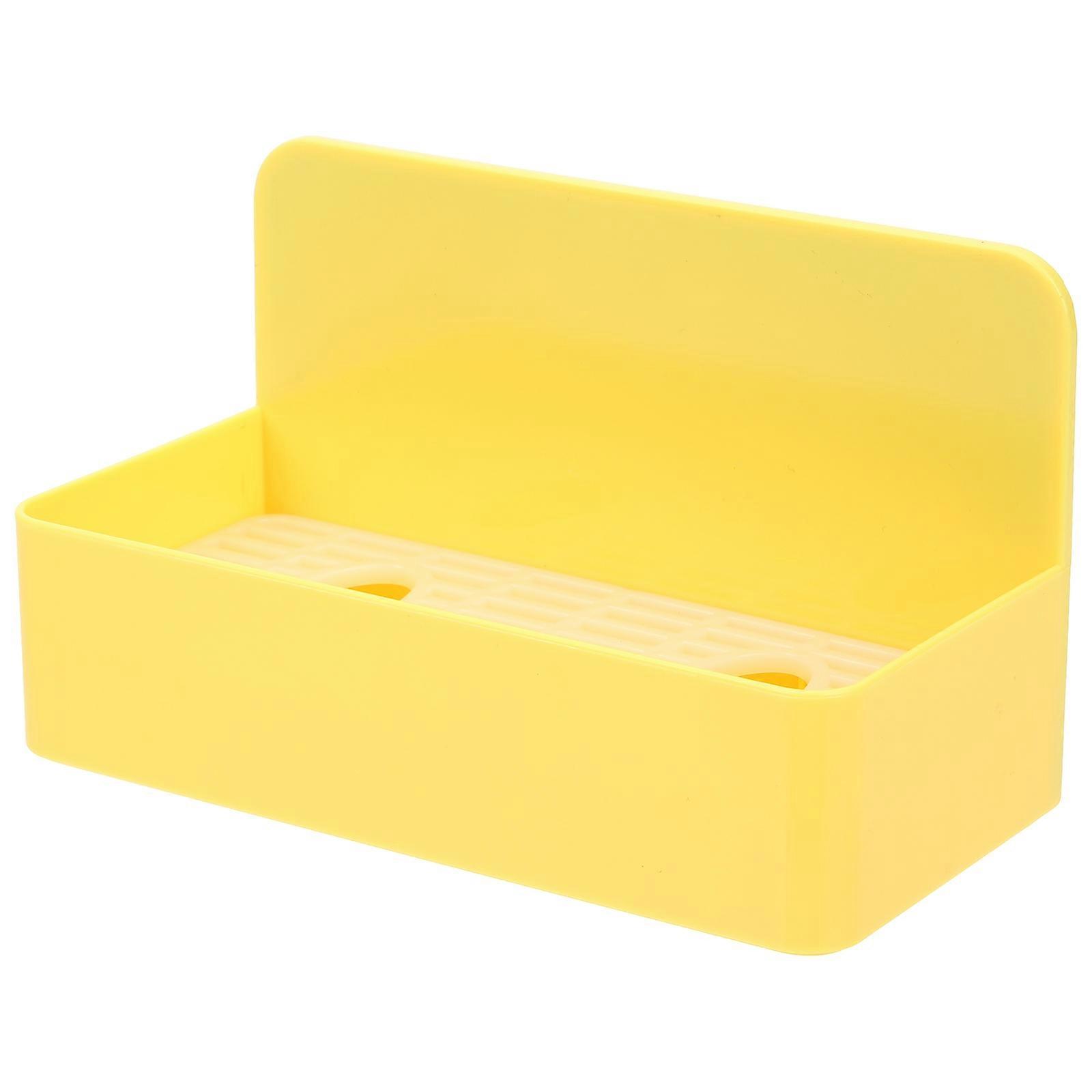 Magnetic Spice Rack for Fridge with ABS Material Yellow Color Fits Small Spaces 7.8x4.3 Inches