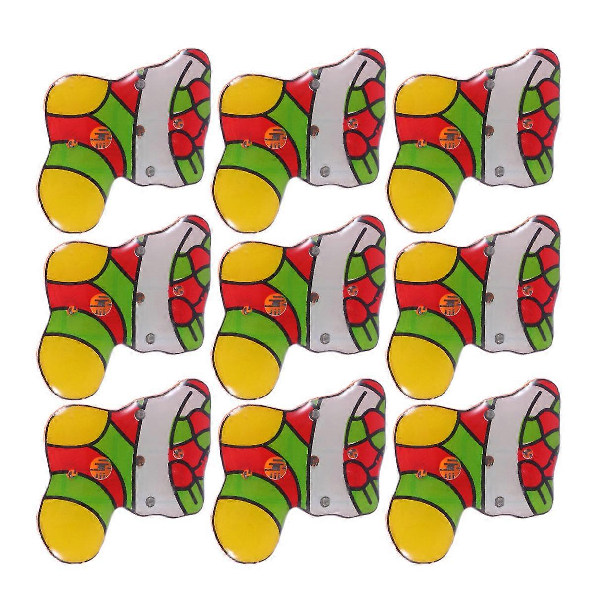 Creative Brooch Socks Shape Lapel Accessory Multi-Colored Glowing Christmas Themed Decor 25Pcs