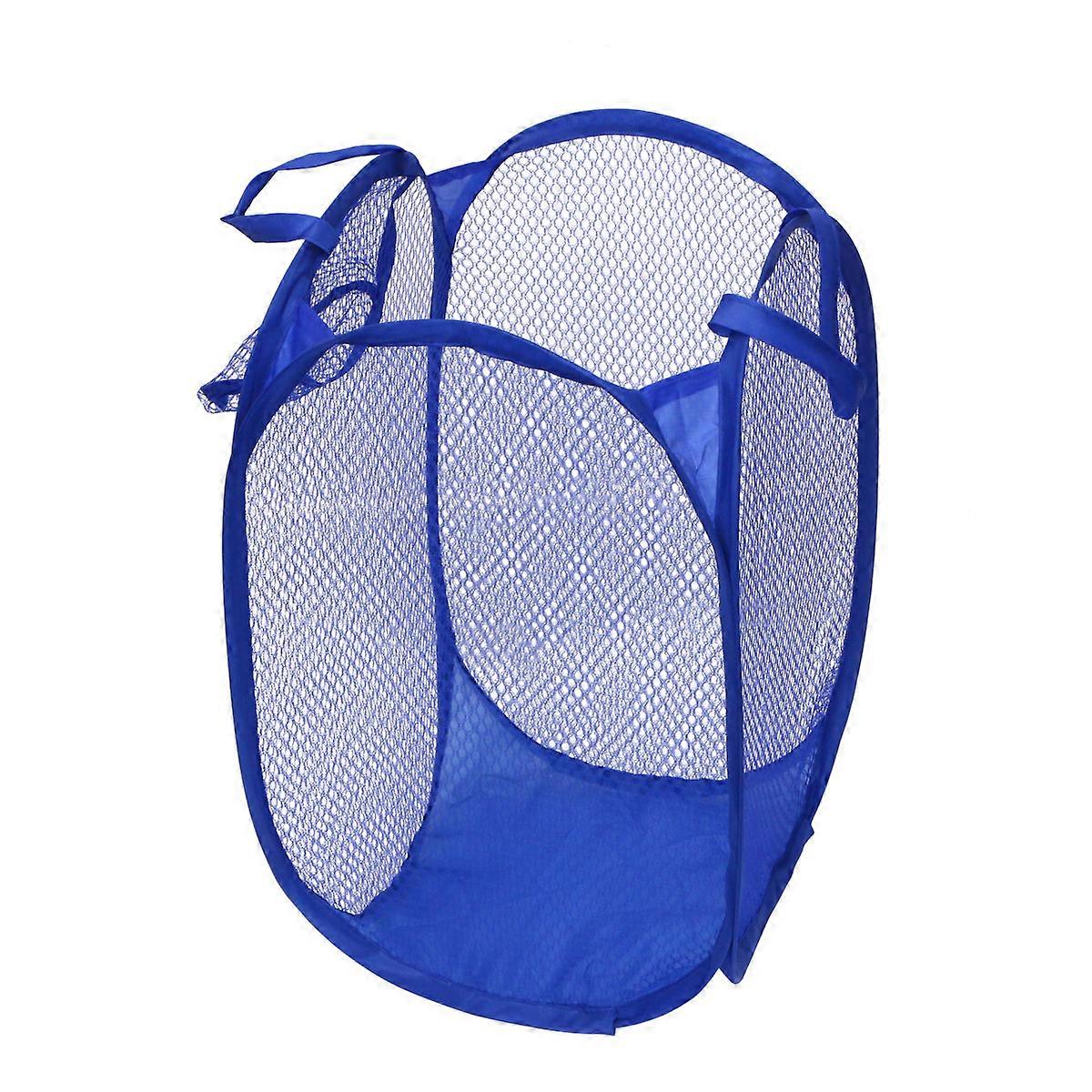 Foldable Laundry Hamper with Mesh Design for Storing Clothes Blue 1pc Lightweight and Collapsible 12.5x15x23.6in
