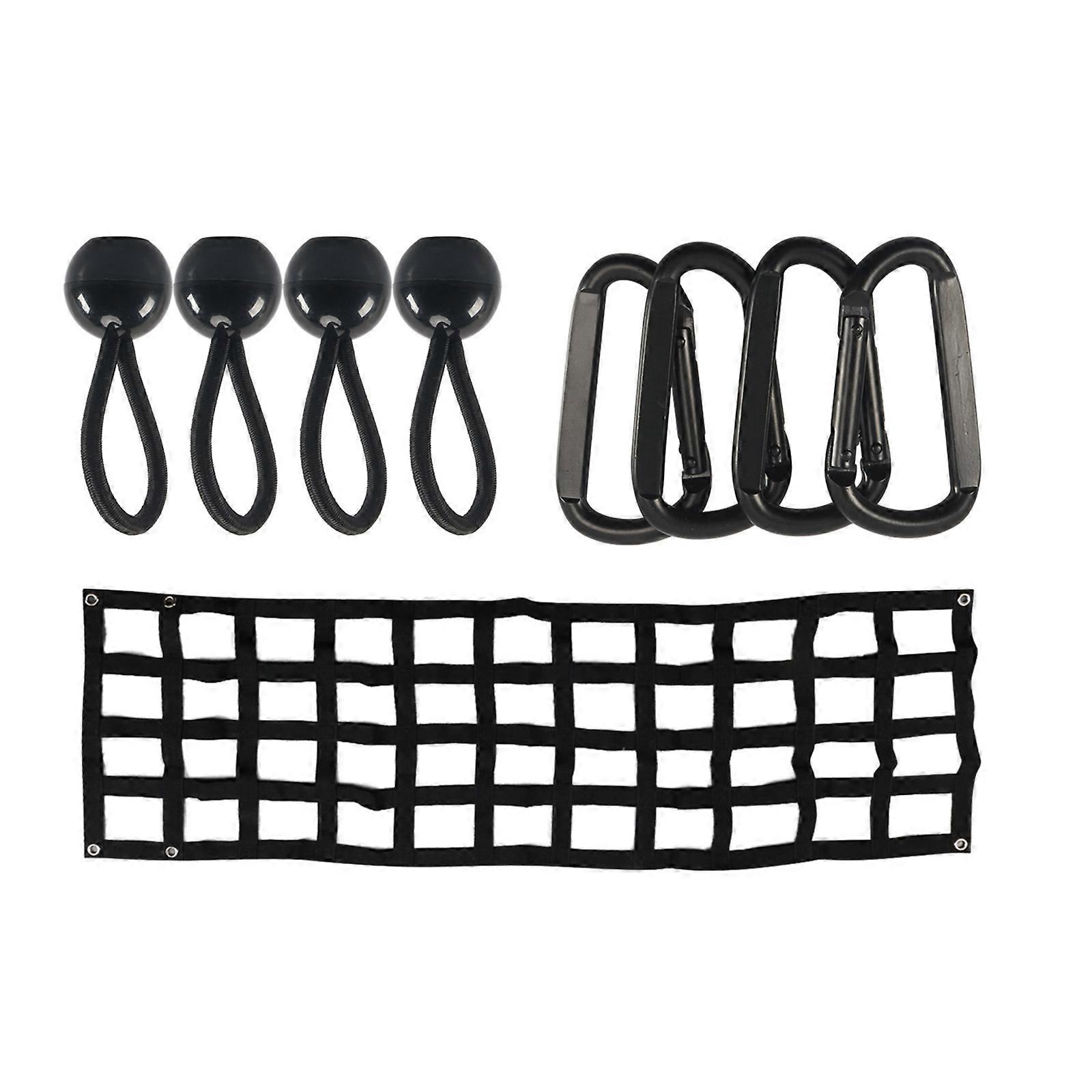 Easy Installation 60x18in Tailgate Net for Pickup Truck Bed Universal All Weather Use Netting Tailgate Cargo Netting Multicolor