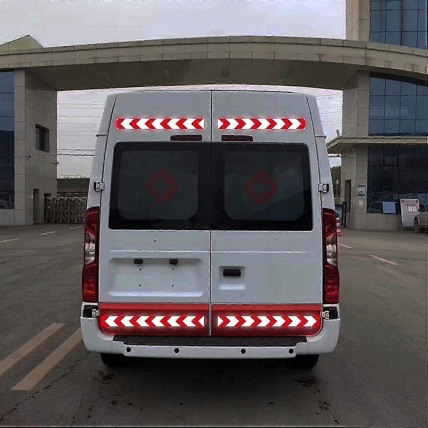 Reflective Warning Tape 25m White And Red Self-adhesive Outer