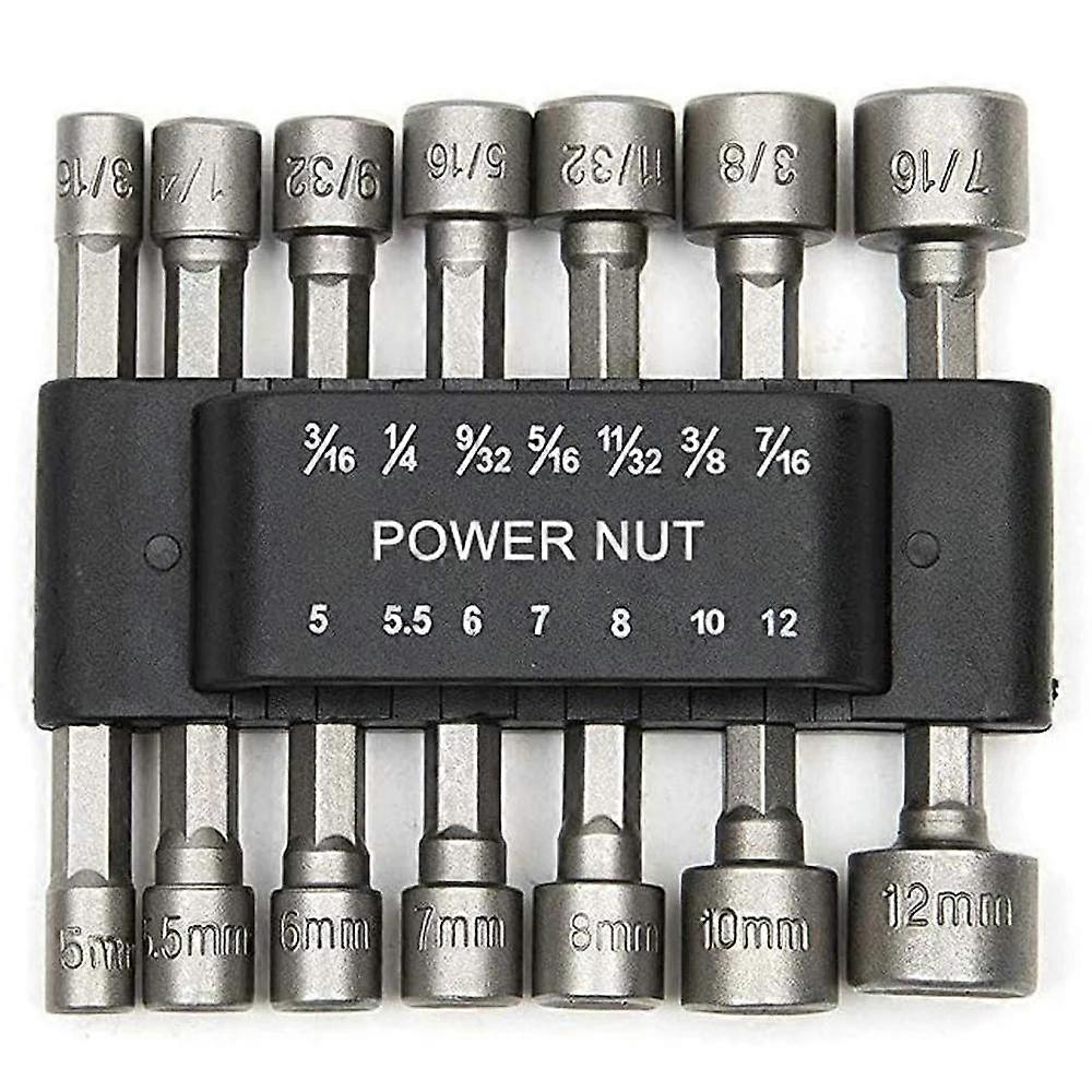 14 pcs set 5mm-13mm Hex Sockets Sleeve Nozzles Nut Driver  Set Bits Sets Tools Socket Wrenches