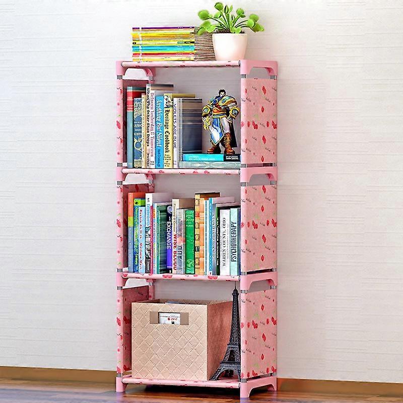 Simple Book Shelf Bookcase Shelf Storage Rack DIY 3 Layers Bookcase
