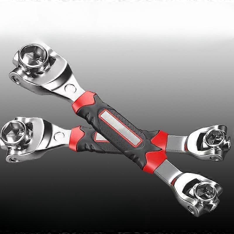 52 in 1 Tiger Wrench Socket Works Universal Ratchet Spline Bolts Sleeve Rotation Hand Tools 360 Degree Multipurpose Tools