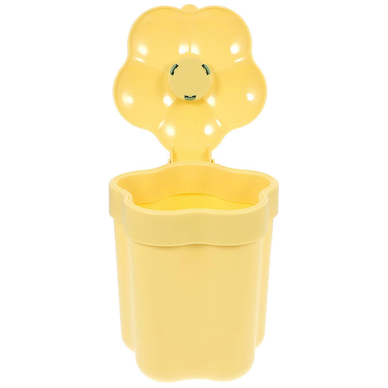 Flower Shaped Wastebasket Decorative Trash Can Creative Rubbish Bin Bedside Garbage Container