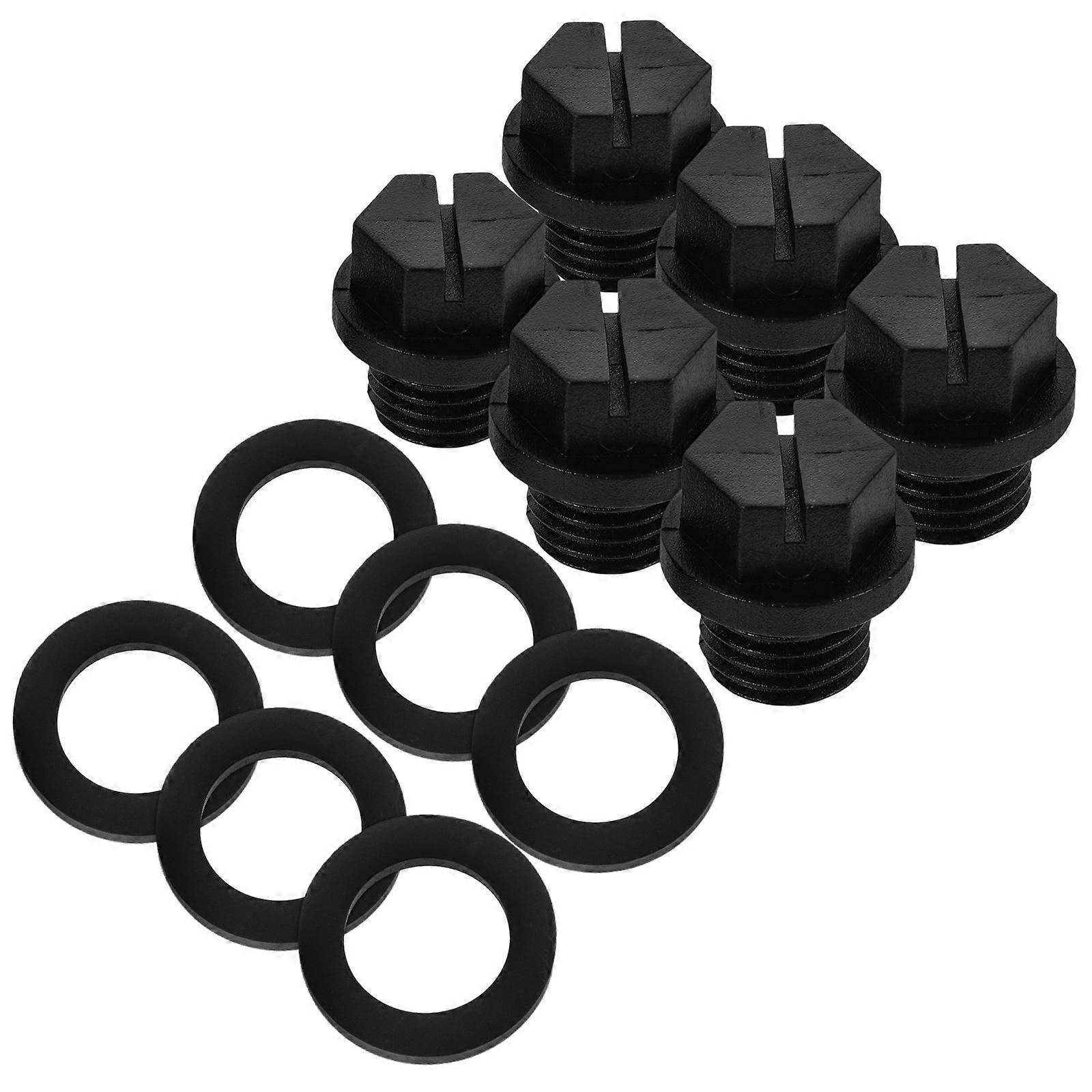 Skimmer Plugs Inground Pool Standard Design Plumbing Maintenance Waterproof Rubber 6Pcs