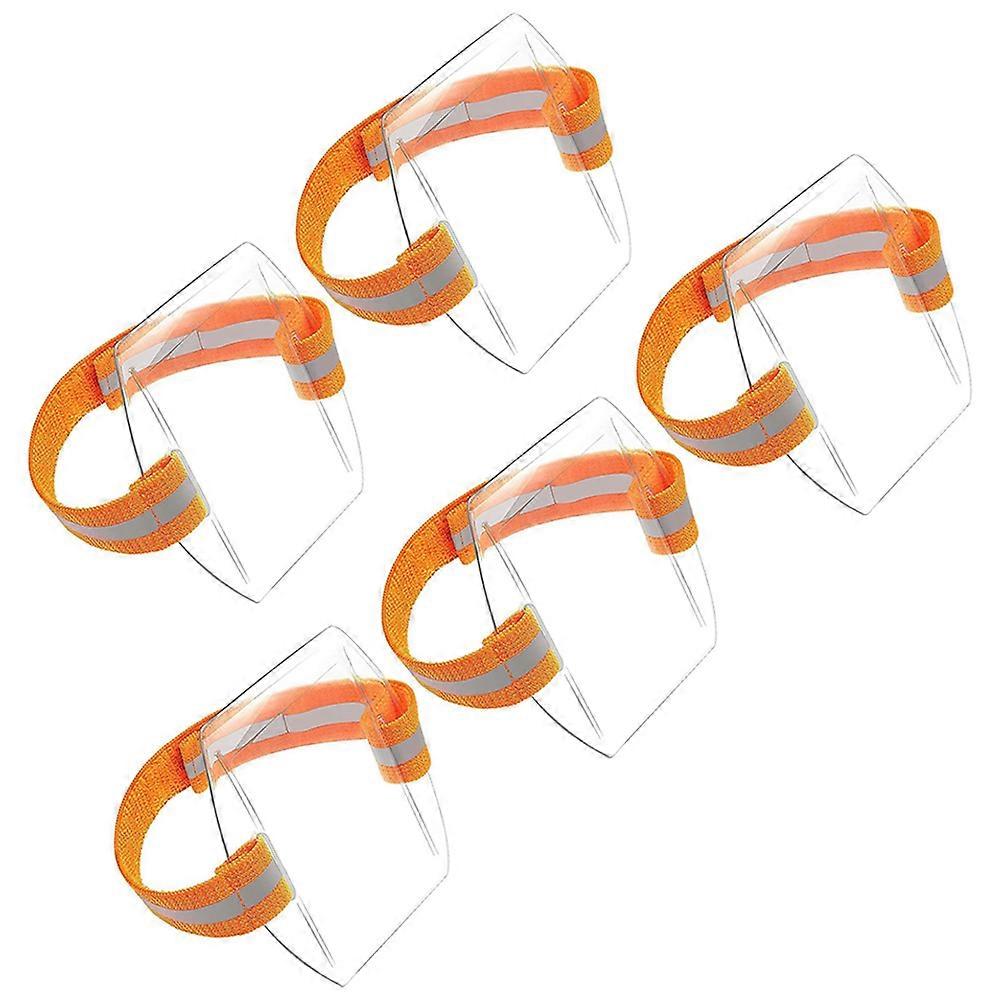 Adjustable Arm Badge Holders 5pcs ID Card Sleeve for Office Security, Emergency Workers, Visibility & Comfortable Fit