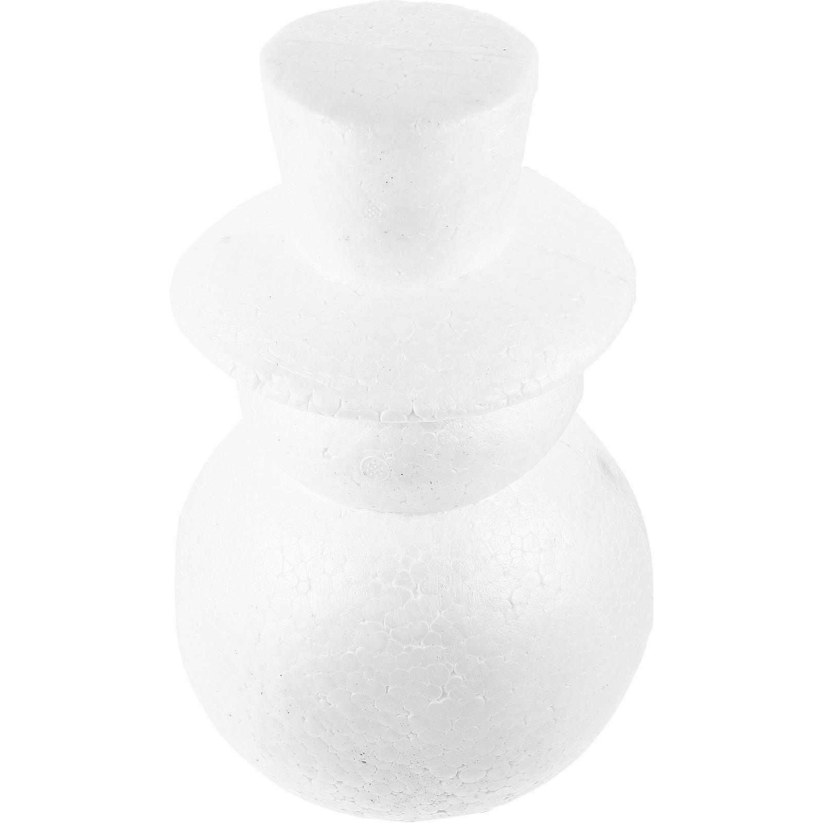 Lightweight Polystyrene Snowman Craft Kit for Christmas Holiday Indoor Decorations and Party Ornaments