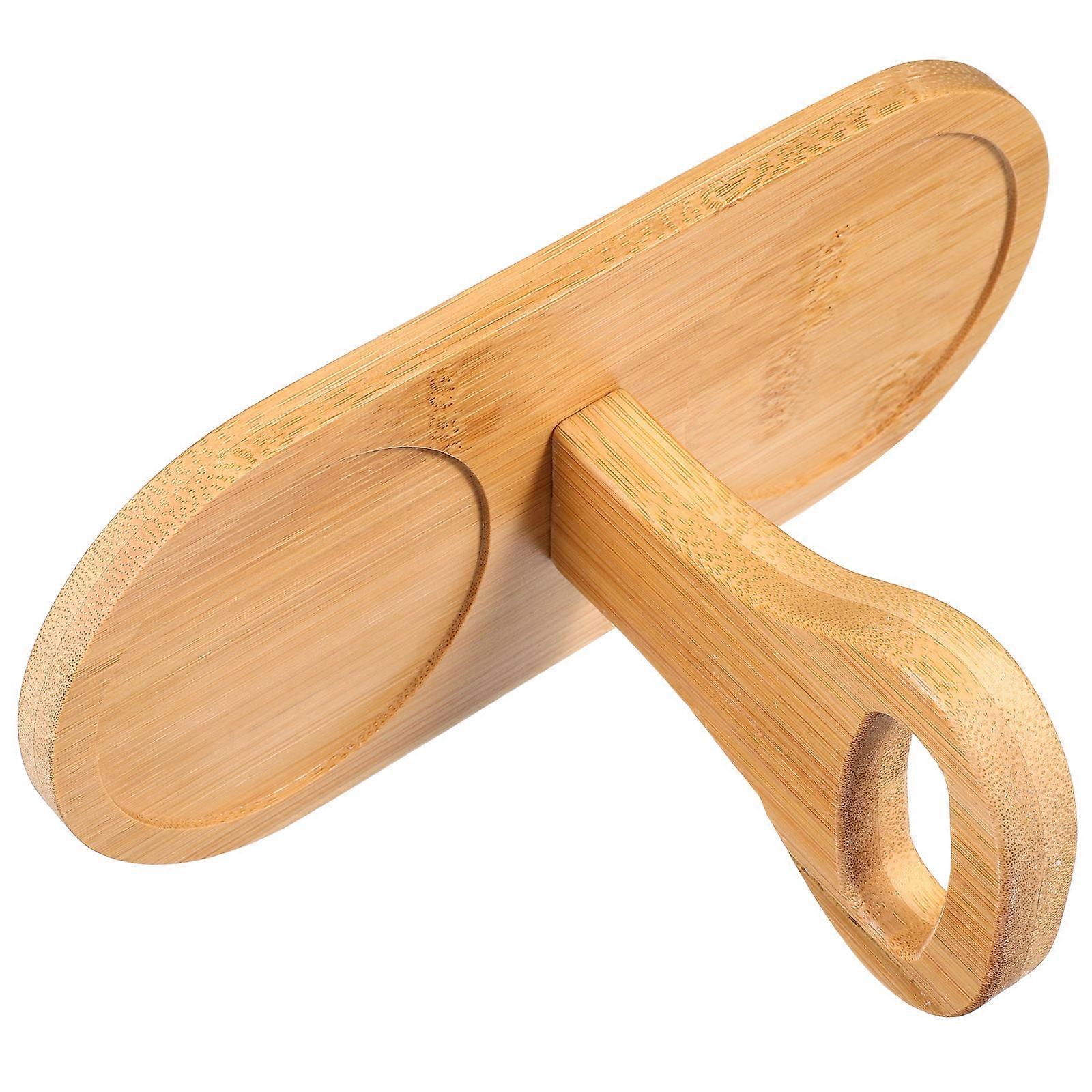 Salt and Pepper Mills Tray Wood 1 Set Grinder Rest Dining Table Protector for Accessories Kitchen Storage Holder
