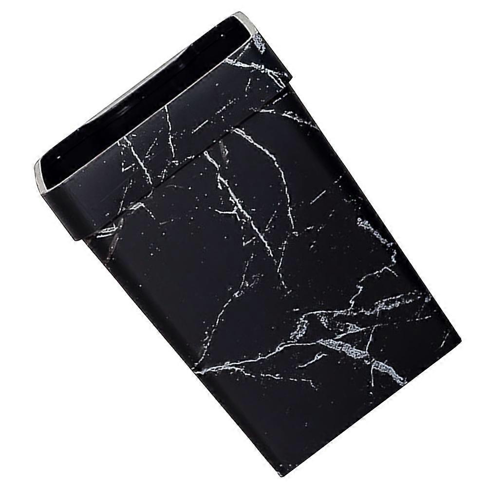 Marmorierung Badezimmer Mülleimer Tragbarer Abfalleimer Moderner Stil Konkaver Griff 26,00 x 19,00 x 19,00 cm 1 Stück