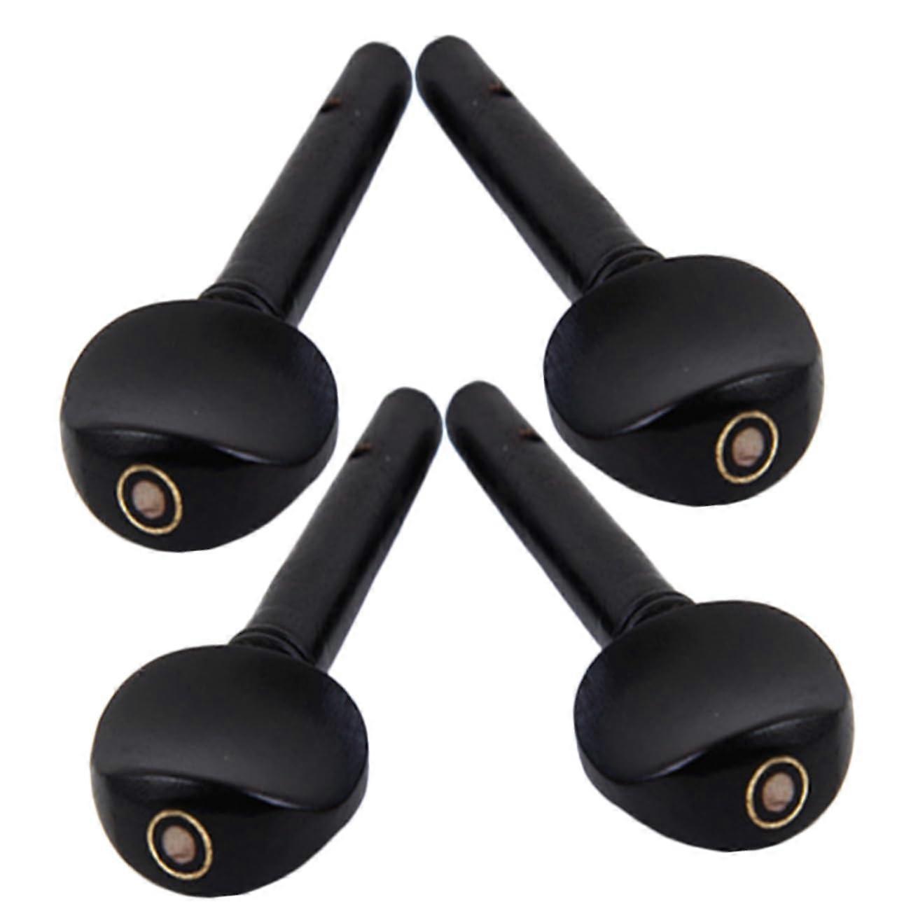 Violin Pegs Pack of 4 with Tuning Wrench, Replacement Tuning Pegs for Violin and Oud, Durable Violin Accessories