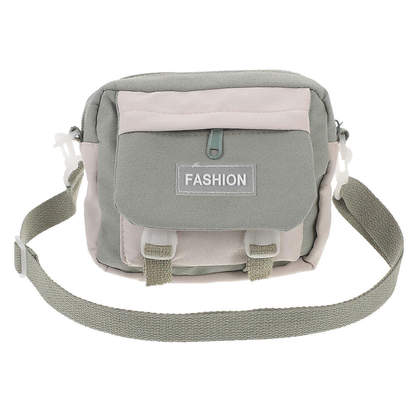 Canvas Shoulder Bag for Storage Use 1Pcs Durable Green Multi-Function Pouch