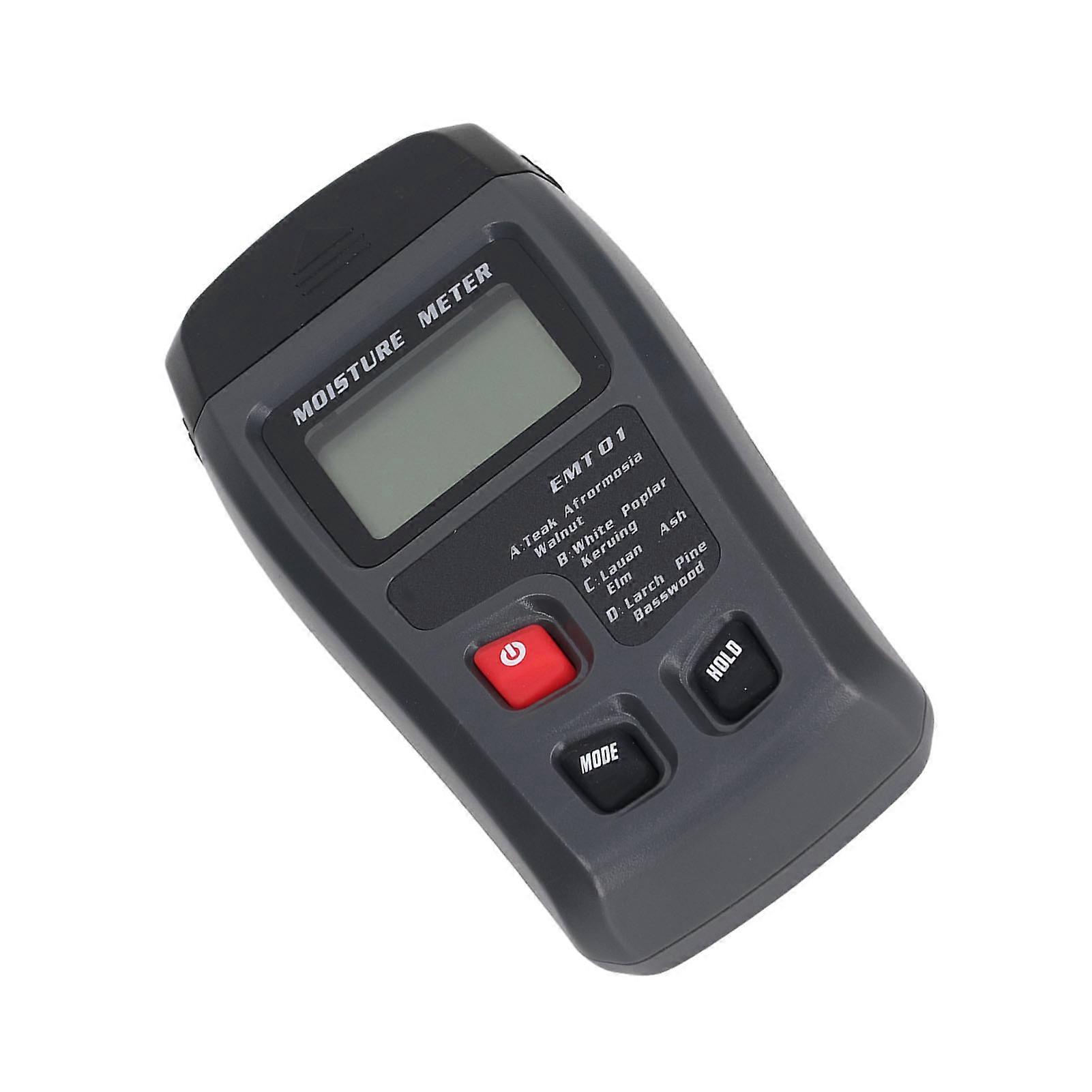 Digital Wood Moisture Tester Meter LCD Display Water Content Humidity Detector Needle Type