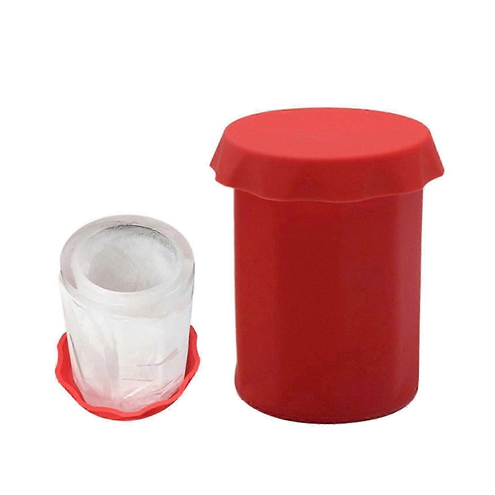 Large Silicone Ice Cube Mold with Lid for Glass Mugs - Perfect for Making Extra Large Ice Cubes