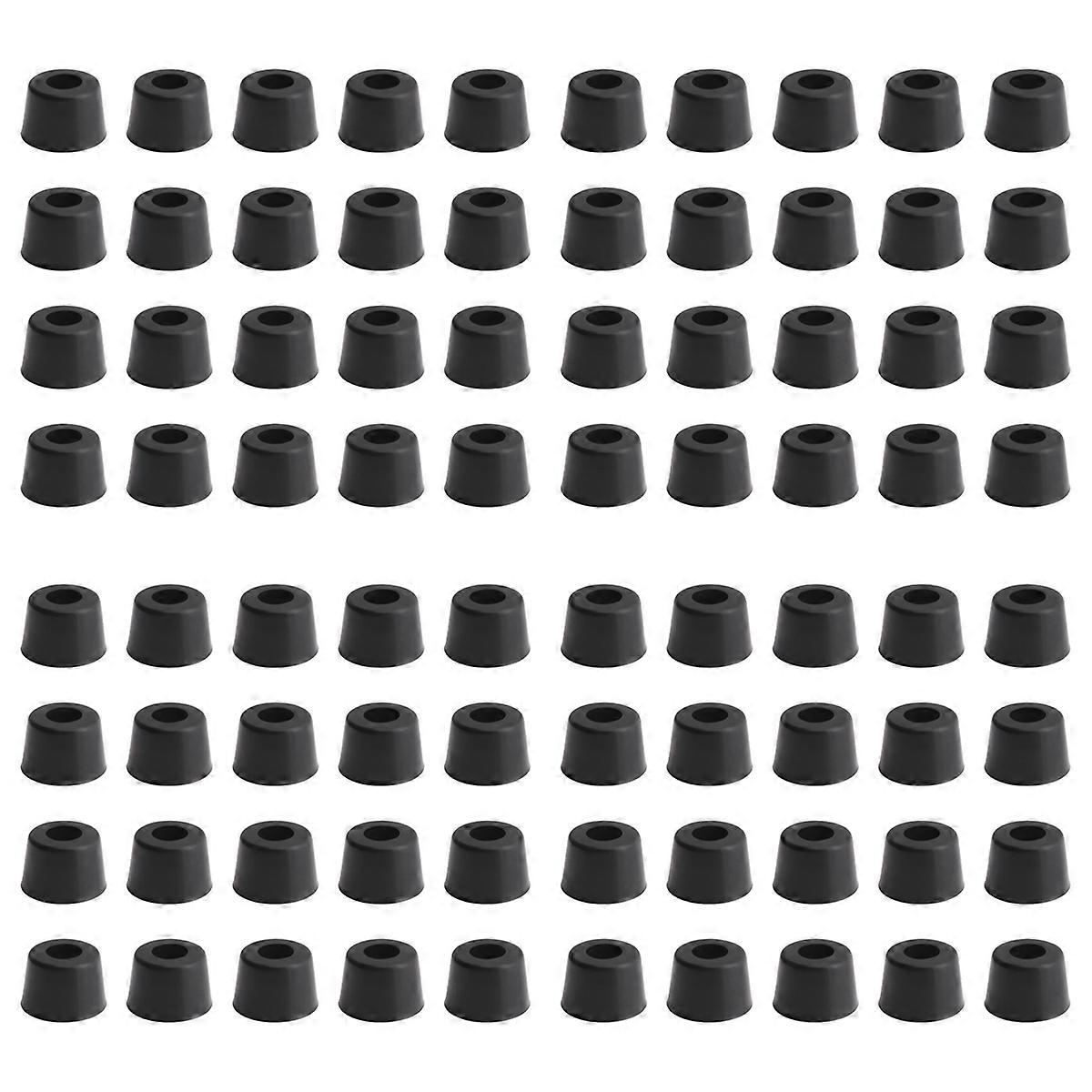 Rubber Anti Vibration Isolator Absorber Base Foot Pad 80Pcs Black