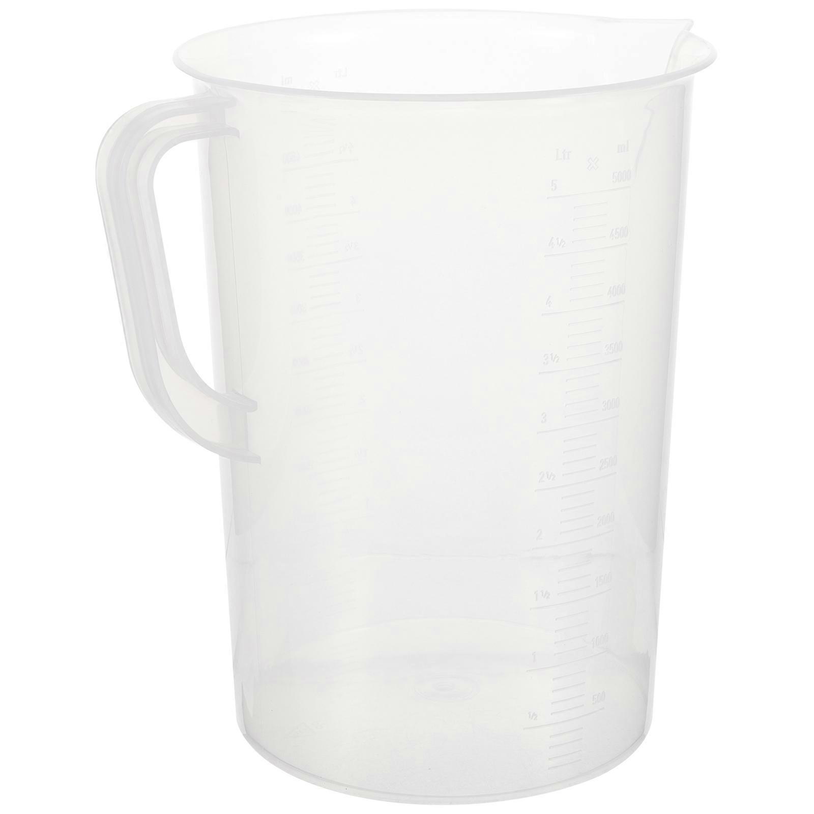 Transparent Plastic Measuring Cup for Home Use with Graduated Scale and AntiScald Handle 0.5 liters