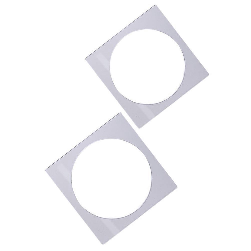 2pcs Acrylic Cake Decoration Square Cake Boards Scraping Molds Frost Form For Baking For Home Use