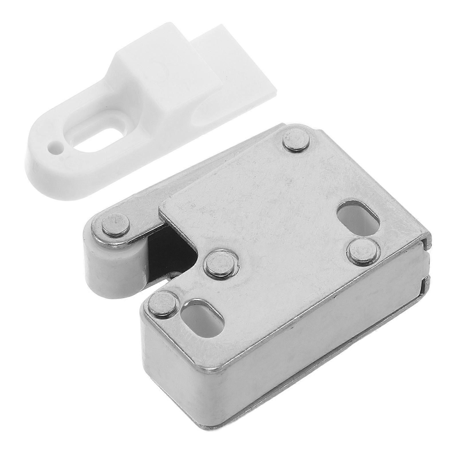 Loquets de porte durables en acier inoxydable pour une utilisation dans le placard avec conception à rebond automatique et serrure à bille argentée