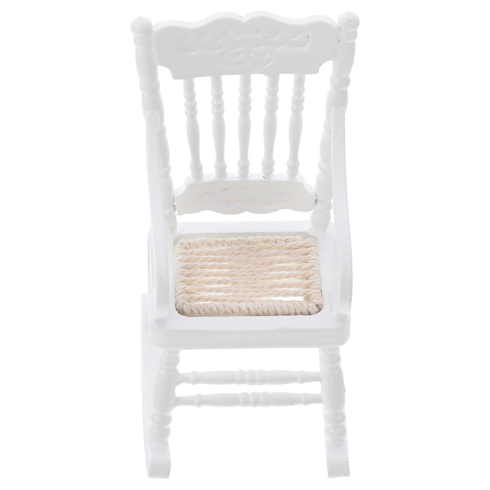 Handcrafted Wooden Chair, Unique Shape for Authentic Dollhouse Scene Building