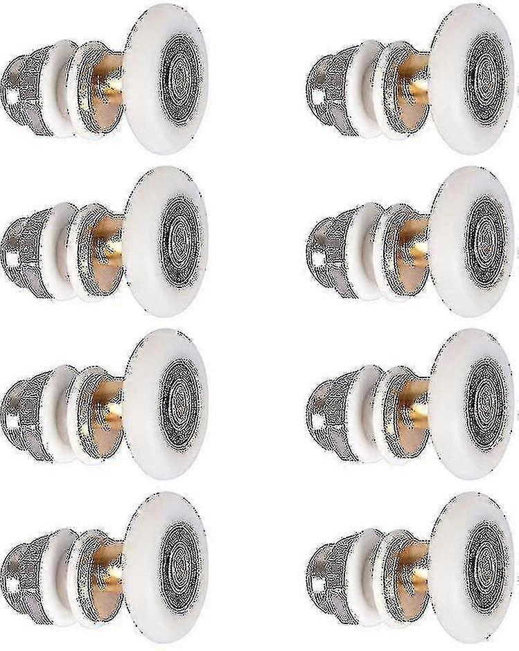Shower Door Roller Wheels, Sliding Door Replacement Rollers 23mm (8pcs)