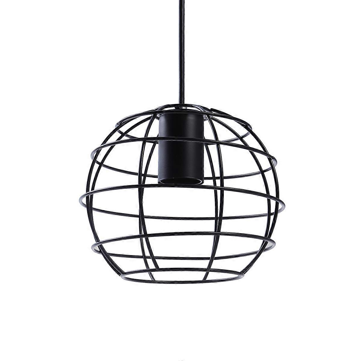 Black Iron Pendant Light Lantern for Decoration Use Single Head