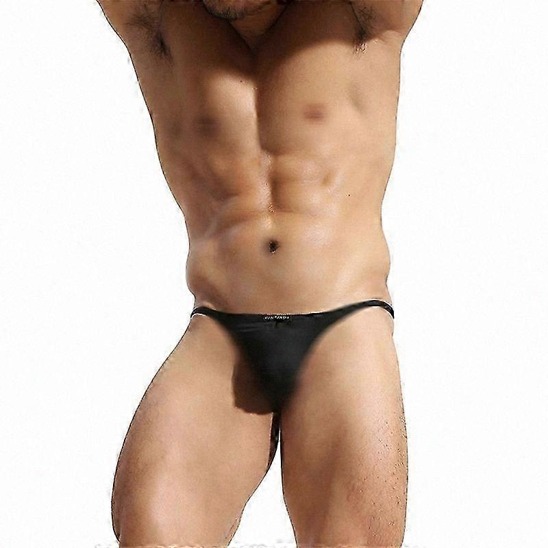 Men's Low Rise Thong Briefs with Pouch Support G-String Underwear for Men