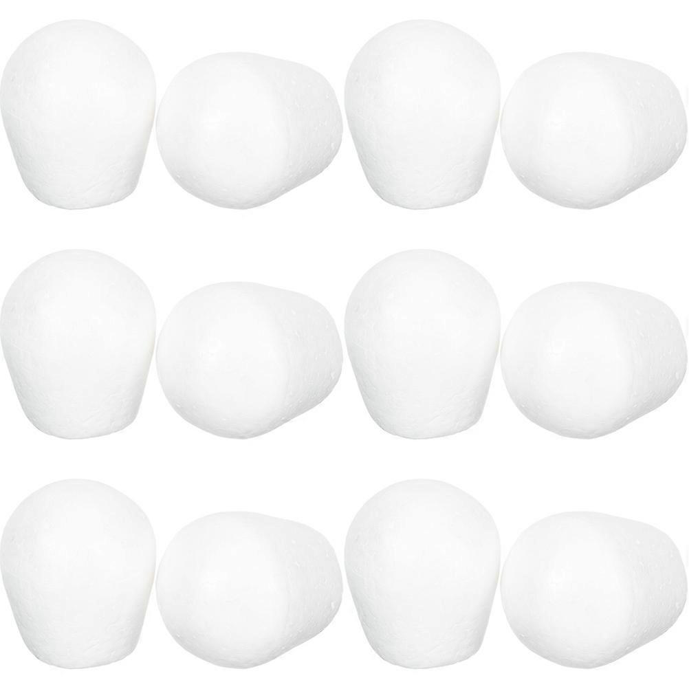 Artificial Cake Display Multi-Function Cake Dummies Party Accessory Foam White for Prop 12Pcs