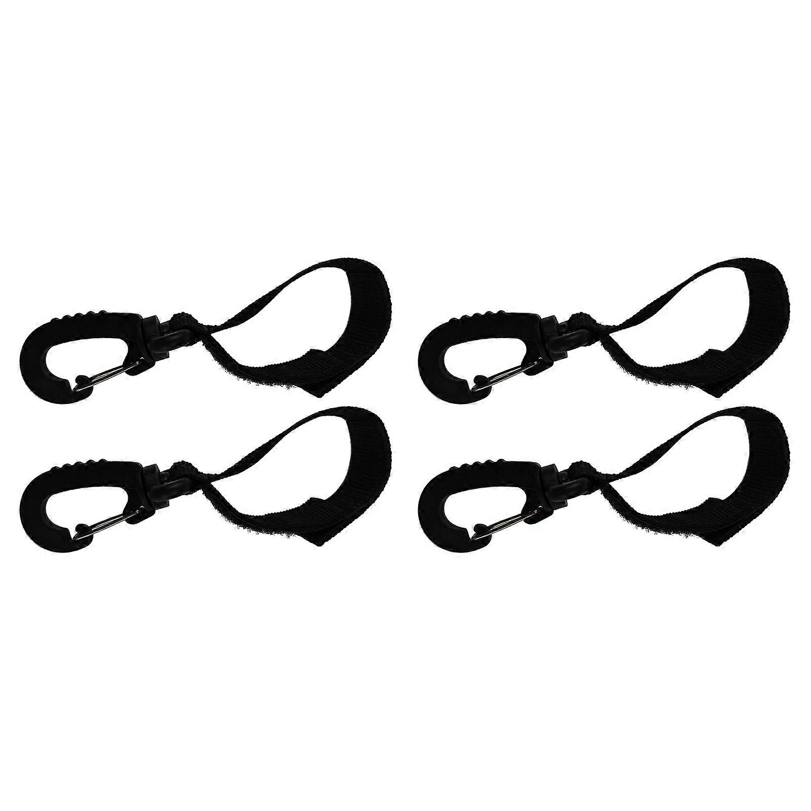 4pcs Rotatable Stroller Hooks, Durable Clips for Hanging Bags & Keys, Easy Install, Multifunctional Hangers for Parents