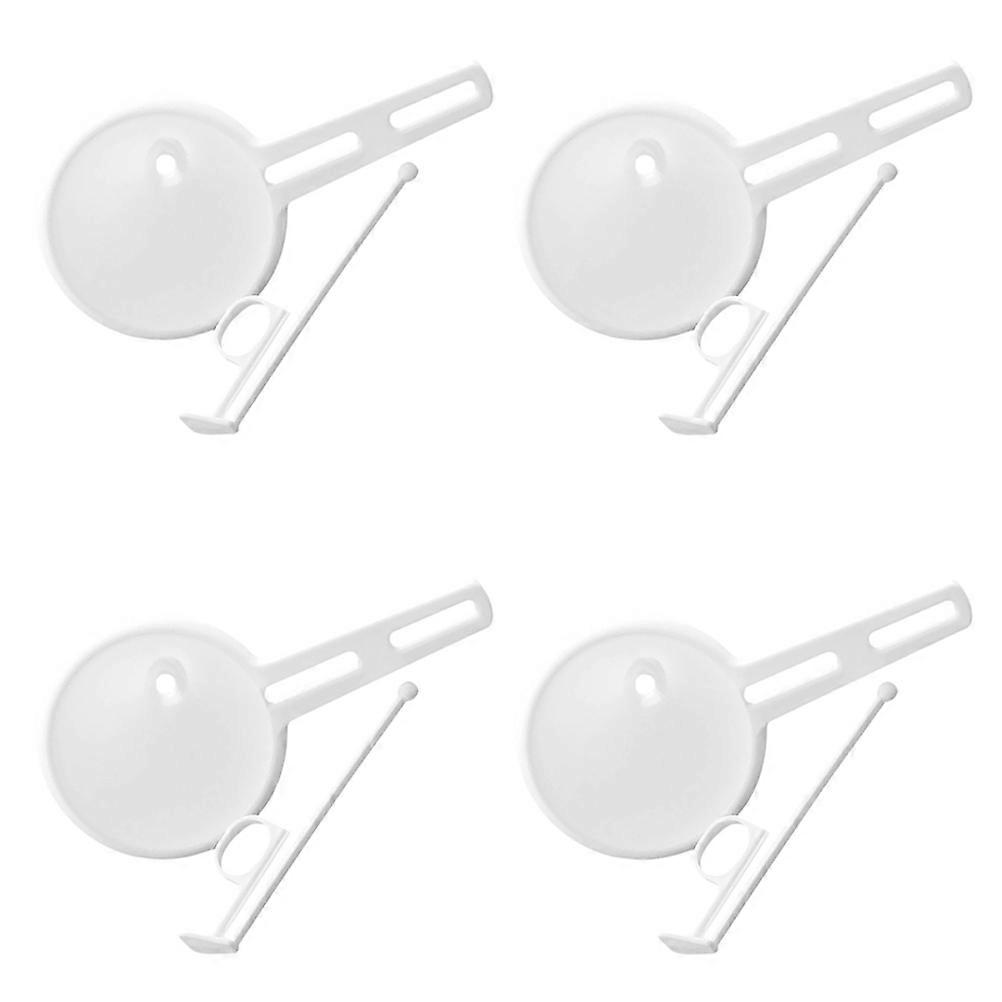 Chocolate Funnel 4Sets White Versatile Decorating Funnel Dispenser for Home Use