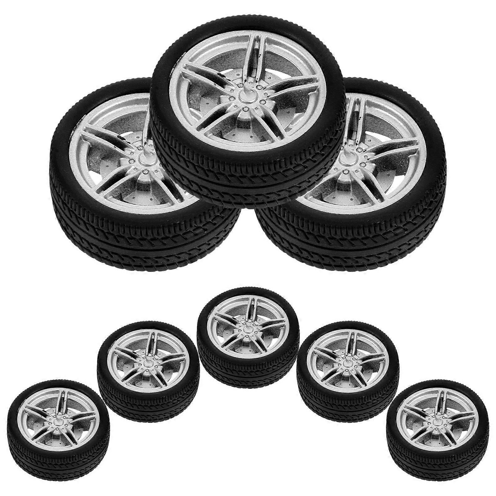 8pcs Replacement Wheels for DIY Car Projects – Smooth Driving for Educational Play and Craft Activities