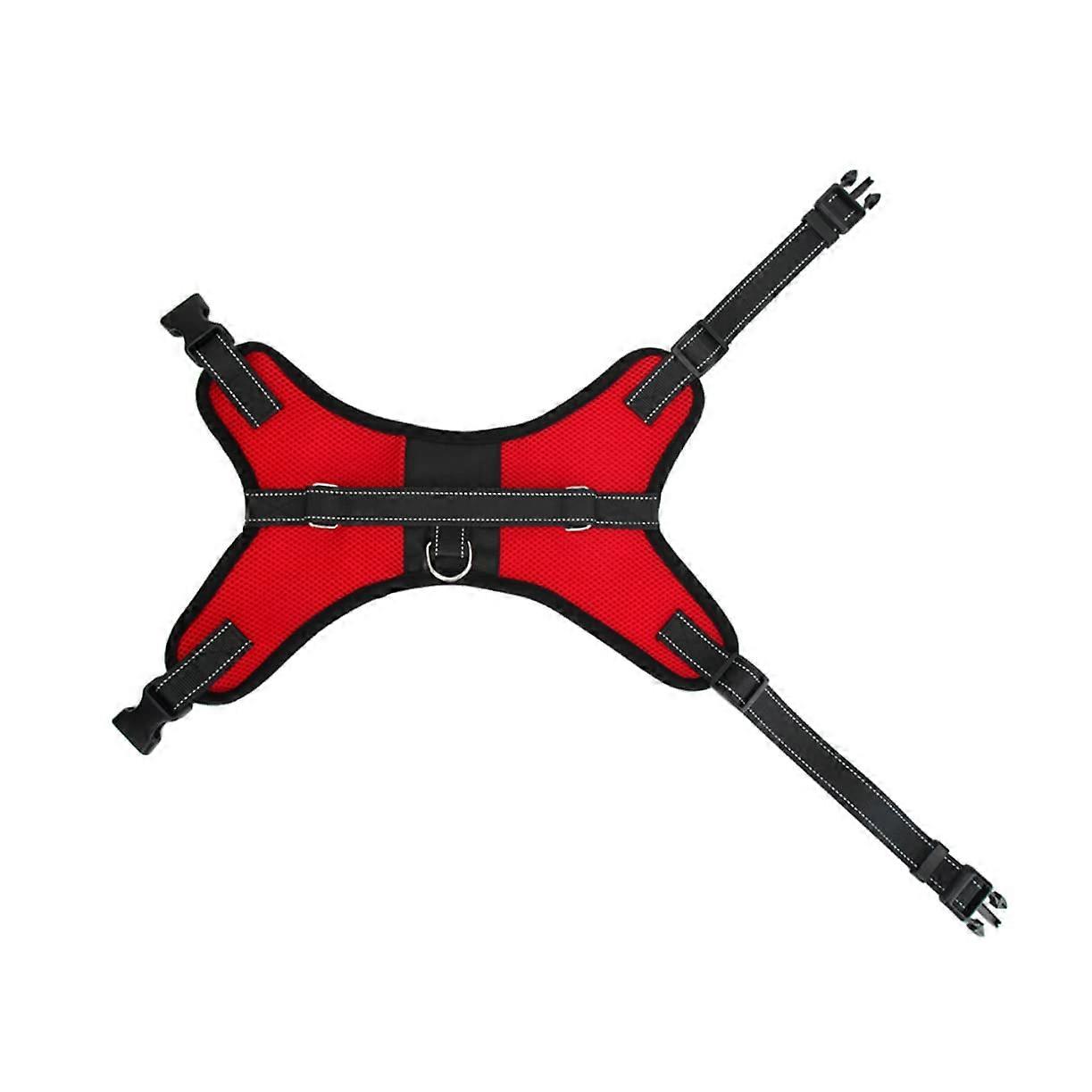 Saddle Vest For Medium And Large Dogs Red Mesh Material Comfortable Fit