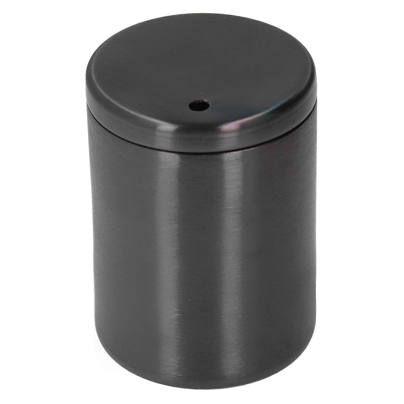 Stainless Steel Toothpick Holder 5.5x8cm Durable Black Case