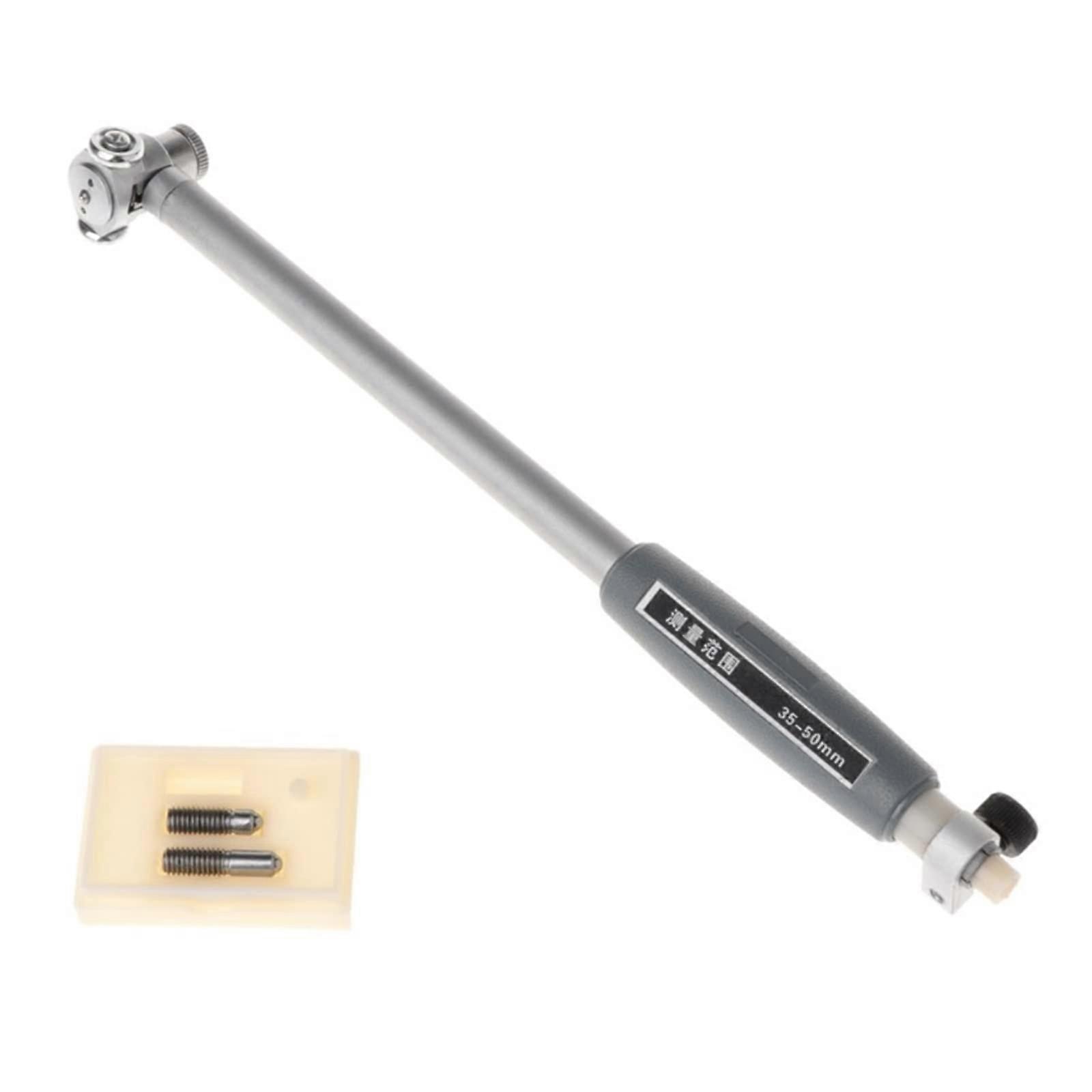 Dial Bore Gauge 35-50 mm Deep Hole Measuring Tool for 3D Printers, Woodworking, and Lathe Adjustments