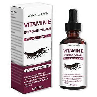 Vitamin E Eyelash & Brow Hair Oil 30g - Hydrating Nourishing Serum for Glowing, Smoothing & Healthy Lashes/Brows, Topical Treatment for Daily Care