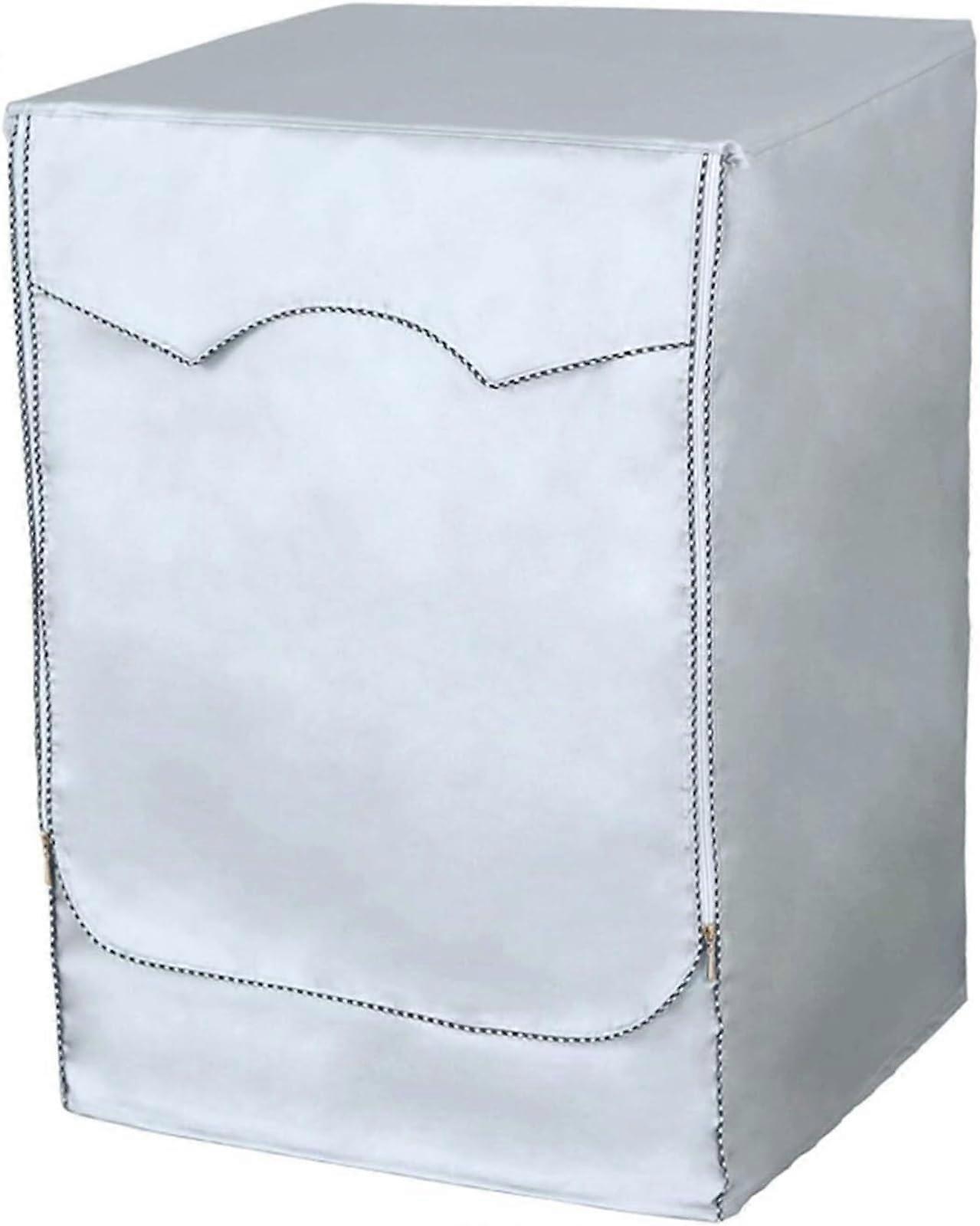 Washer/Dryer Dust Cover Front-Loading Washing Machine Cover Waterproof Thin Dust Cover Size M 1 Piece