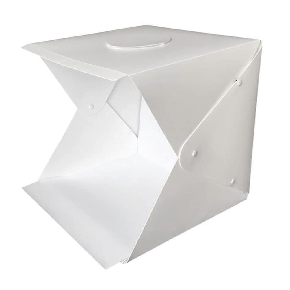 Portable Photo Studio Light Box Softbox Ring Light Kit Tabletop 43x42x40 CM White 2 Colour Backgrounds For Phone Camera