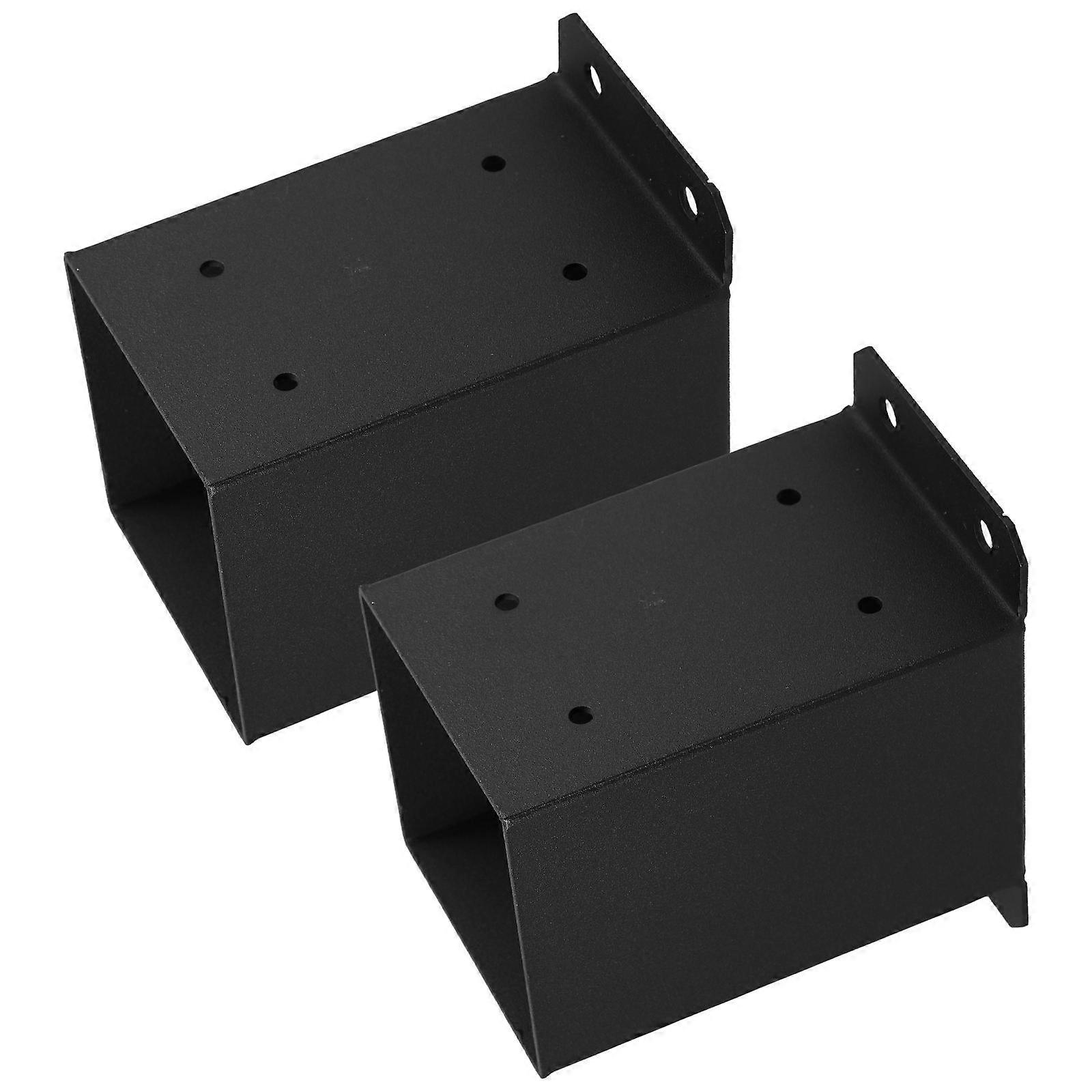Deck Post Support Square Base for Wooden Structures for Wooden Mailboxes 2Set