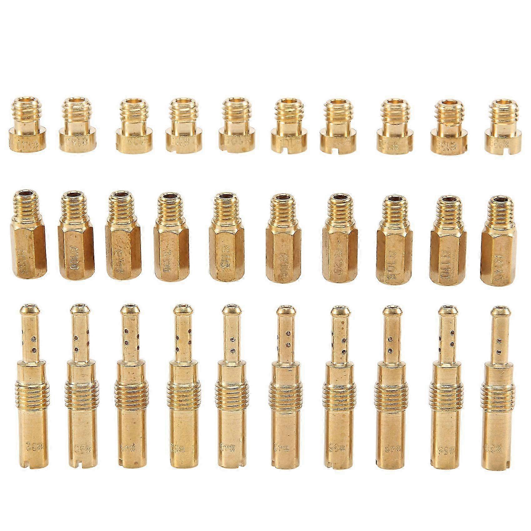 Carburetor Main Jet (30Pcs) & Slow Pilot (10Pcs) for PWK CVK PWM Carbs