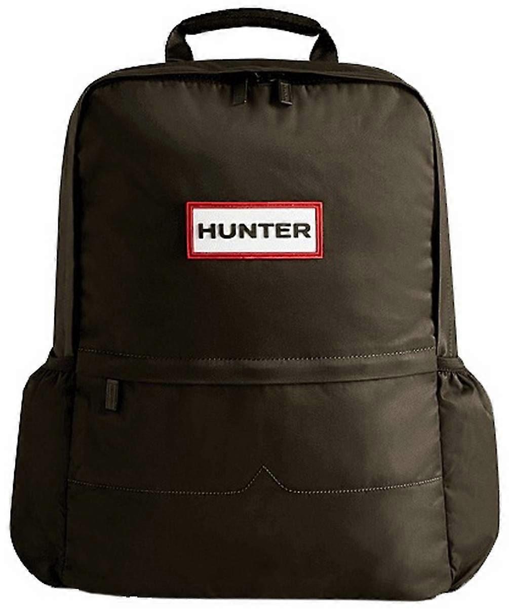 Hunter Nylon Large Backpack - Dark Olive Green