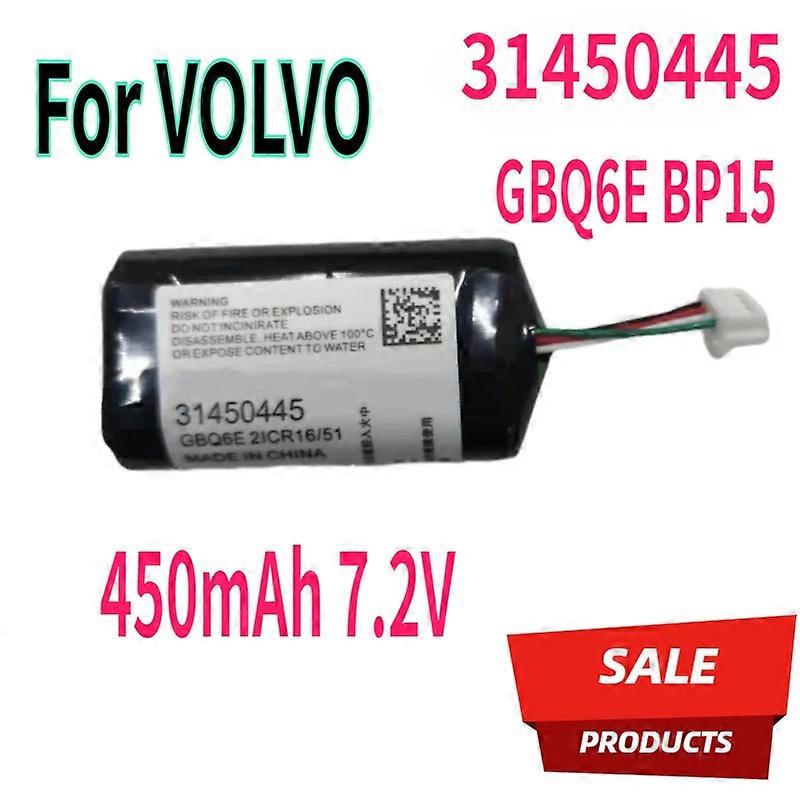 450mAh 7.2V New Battery for VOLVO 31450445 GBQ6E BP15 S/N:P0839AREV. J Vehicle VCM Gateway Module Ba