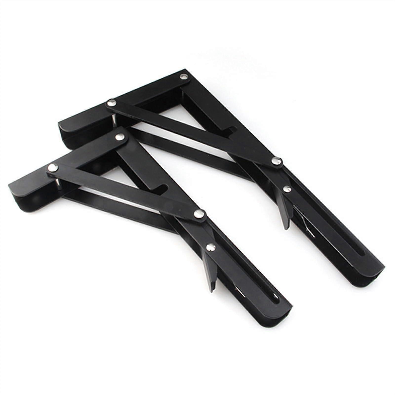 IDZNFNFX Microwave Oven Shelf Brackets 2PCS 820Inch Black Triangle Bracket