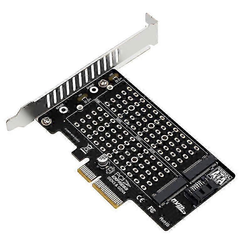M.2 NVMe NGFF SSD auf PCIe SATA Adapter: PCIe auf M.2 Konverter mit M Key & B Key Unterstützung