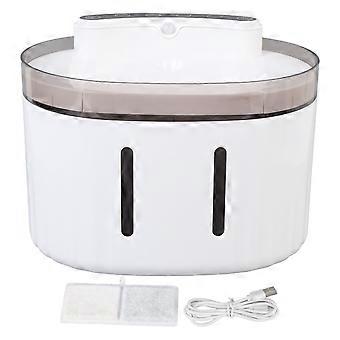 2L Wireless Pet Fountain Quiet Self Circulating Filtration Rechargeable Plastic Automatic Cat Water Fountain for Indoor Cats
