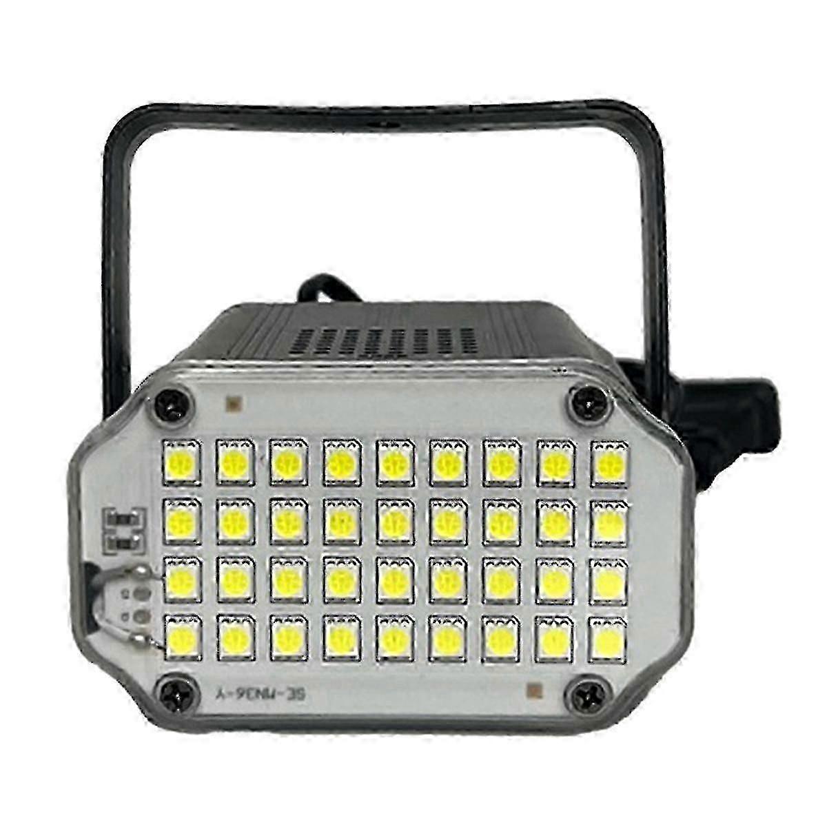 Lumière stroboscopique avec activation sonore Vitesse réglable, 36 LED blanches super lumineuses