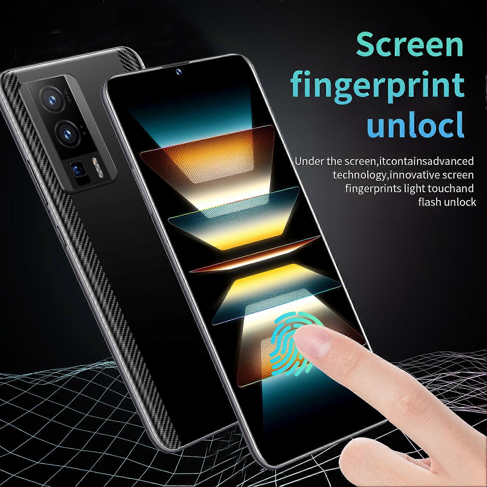 Water Drop Screen Cell Phone 6.53 In 8GB 128GB Black for Android 12 4G 5GWIFI 4500 Mah Unlocked Smartphone