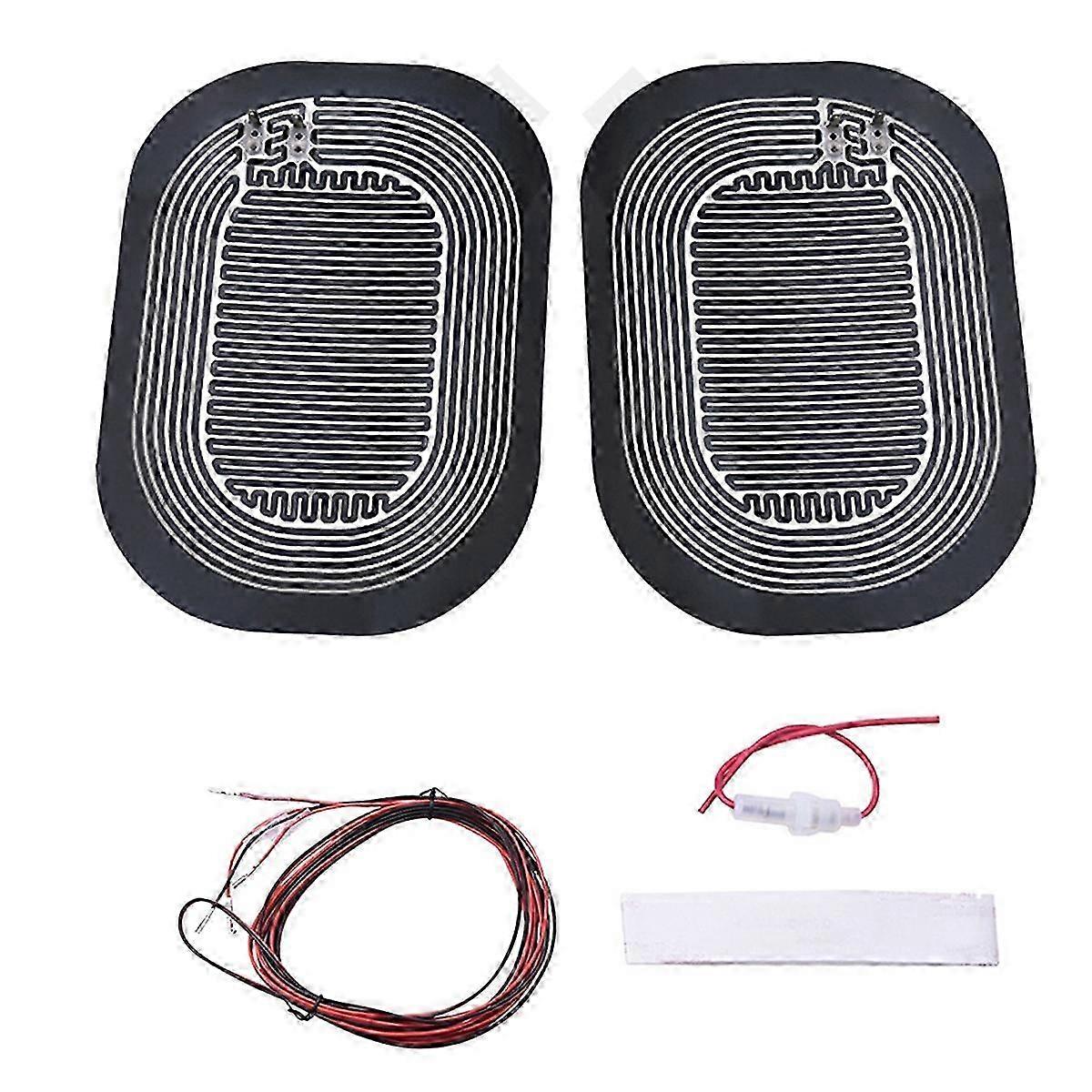 Car Side Wing Mirror Heating Pad - DC 12V Universal, Fast Warming for Rearview Mirrors Mist Prevention D